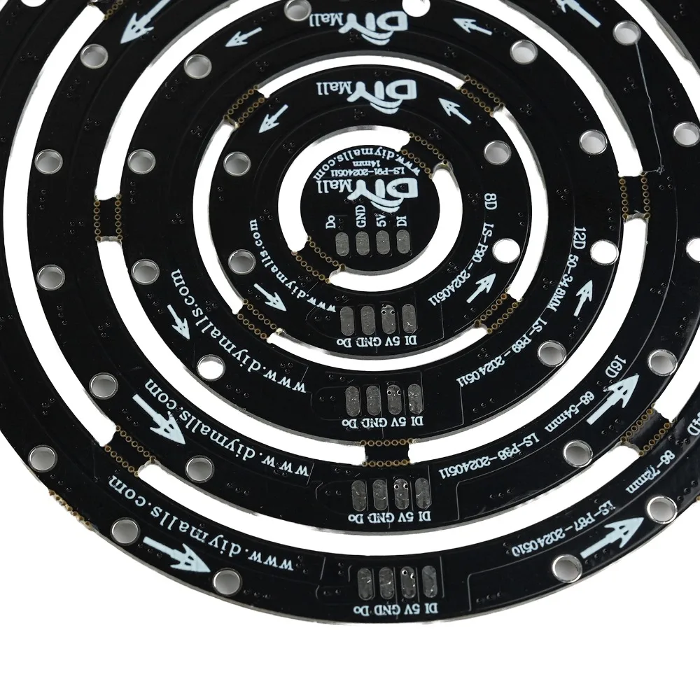 

WS2812B 5050 RGB светодиодное кольцо 61 бит программируемый адресный свет круг с драйверами Arduino/Raspberry Pi DIY Project Kit