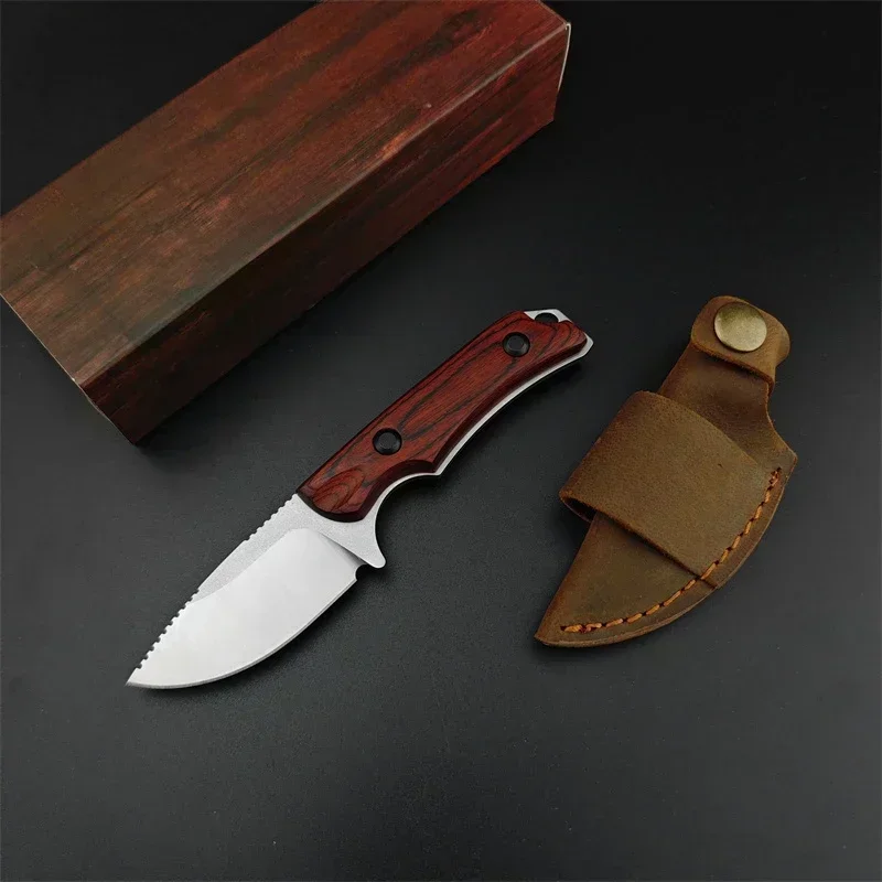 BM 15017 Pisau Pisau Tetap Taktis 2.79 "Pisau CPM-S30V Luar Ruangan EDC Pisau Alat Penting Bertahan Hidup Berkemah dengan Sarung