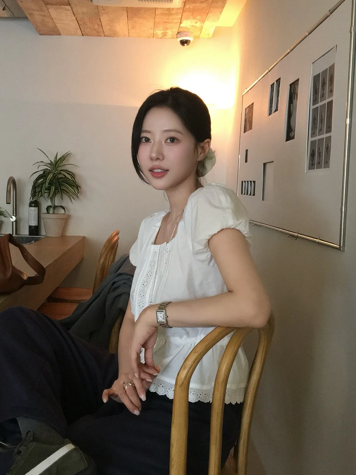 Colletto quadrato in pizzo di cotone bianco Bubble Sve Dstring Vita ort irt Cardigan aperto Faion Commute Sle Slim Fit da donna