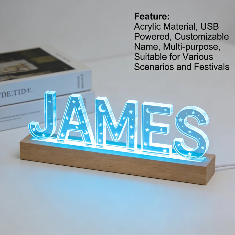 Lampe de nuit LED en acrylique - Interior Design Names avis et prix