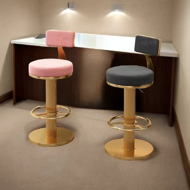 

Adjustable Base Chair Diner Base Anti Scratch Bar Chair Disk Base Restaurant Chairs Taburete Alto De Cocina Home Bar Furniture