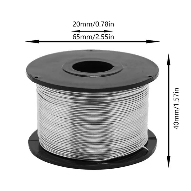 Ensemble de 1/2/3 pièces de fil d'attache de barres d'armature de 0.8mm de diamètre, longueur de 110m pour la liaison mécanique, fil de liaison de renfort en acier