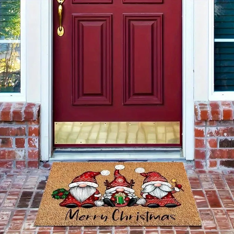 Merry Christmas Midget Welcome door mat Home decoration room Bathroom Kitchen floor Mat Absorbent non-slip