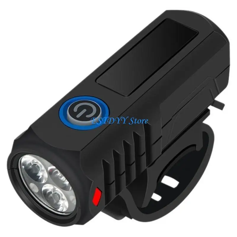 G6DE Bright LED Rechargeable Bike Light 3 Lighting Modes Waterproofs Road Bicycles Light Front Headlight Easy to Install