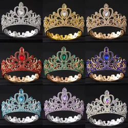 Baroque round Diadem Bridal Wedding Dress Crown Royal Queen King Tiaras Jewelry Accessory for Special Occasions