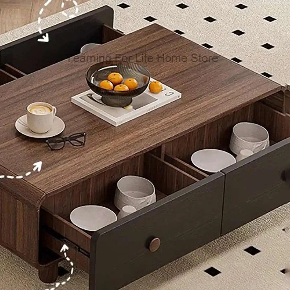 طاولة القهوة الحديثة الفاخرة غرفة المعيشة تصميم فريد من نوعه طاولة القهوة تأثير ممتاز أثاث غرفة المعيشة ميسا دي سنترو دي سالا #4