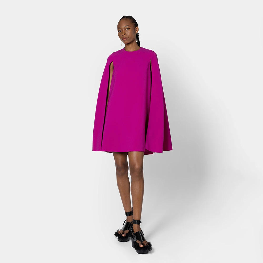 

Mini Cocktail Dresses Cape Sleeves O Neck A Line Modern Women's Cocktail Gowns for Women 2025 Formal Party Dress Short