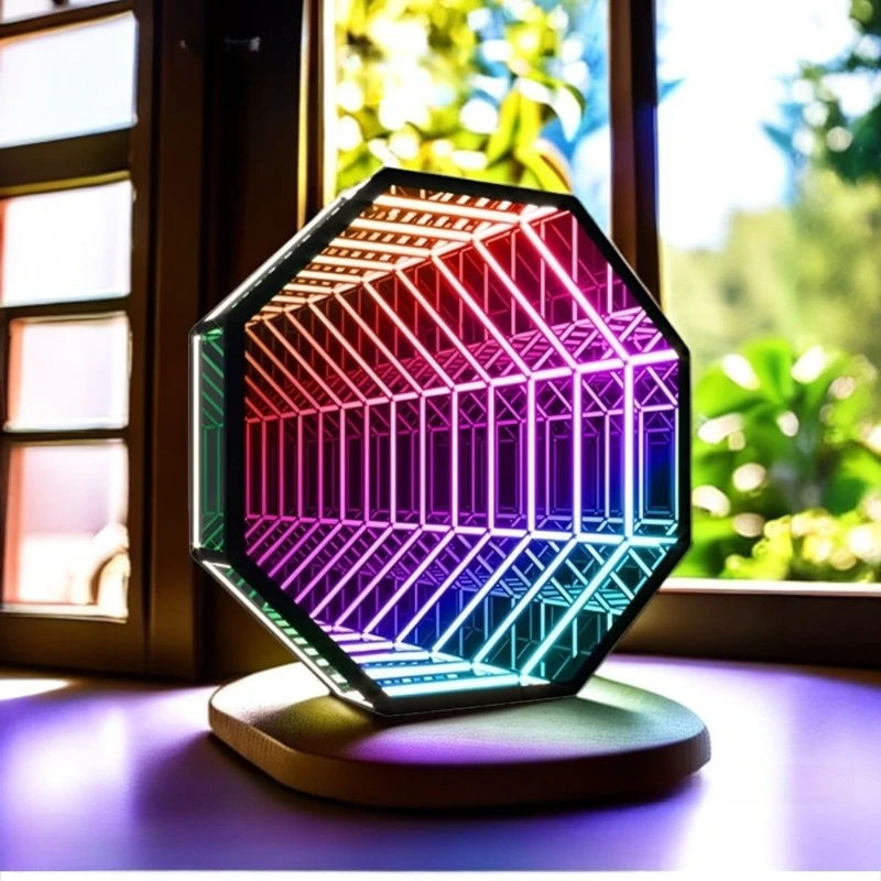 Bar KTV Internet celebrity background wall e-sports live streaming host colorful dynamic LED wall lamp