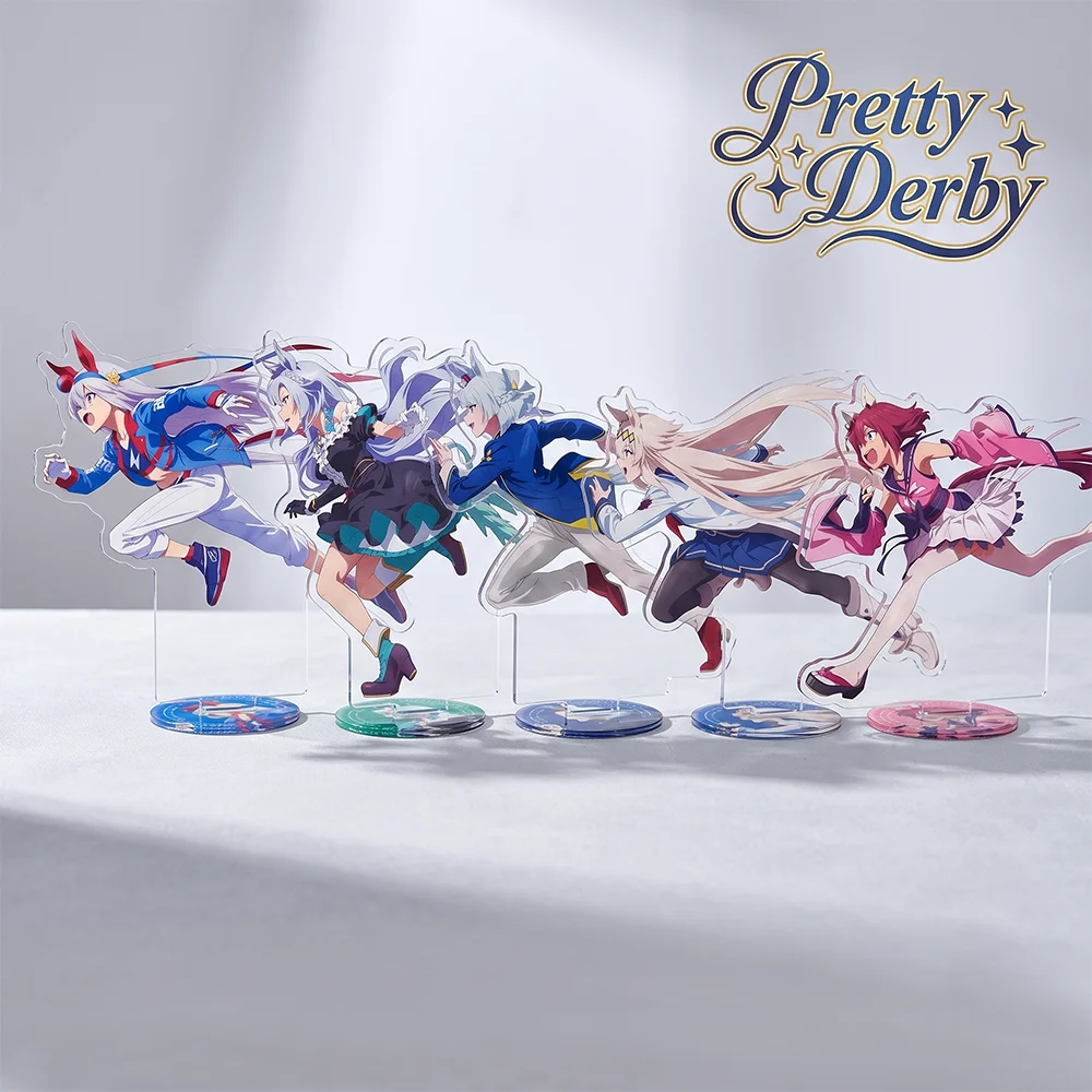 Pretty Derby Cinderella Gray 10&15CM Double Sided Acrylic Stand Keychain 2026 New Anime Stand Tokai Teio Mejiro McQueen  Decor