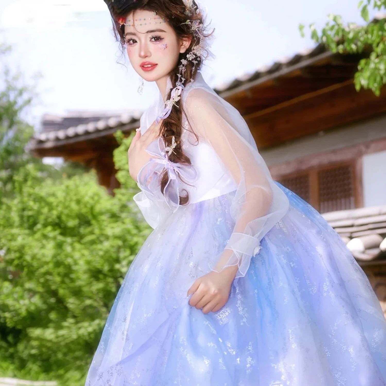 Korean Hanbok Dress Modernized Hanbok Ancient Traditional Costume Women Palace Korea Wedding Clothes Cosplay Halloween Hanbok