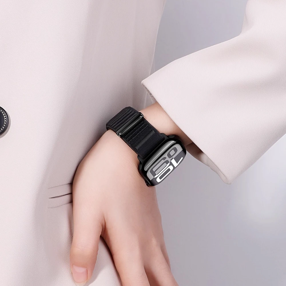 حلقة رياضية لسلسلة ساعات أبل 11/10/9/8/7/SE/Ultra2/3 49 مللي متر 46 مللي متر 45 مللي متر 44 مللي متر 42/41/40 مللي متر حزام سوار Correa iWatch حزام