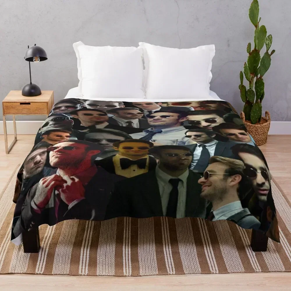 matt murdock-devil dare photo collage Throw Blanket Bed covers for babies Blankets For Baby Bed linens Blankets