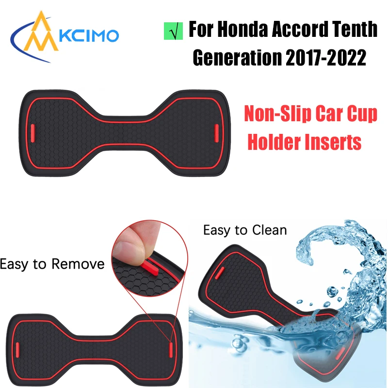

Premium Non-Slip Car Cup Holder Inserts for Honda Accord 10th Gen 2017-2022 Durable Coaster Pads Auto Interior Accessories