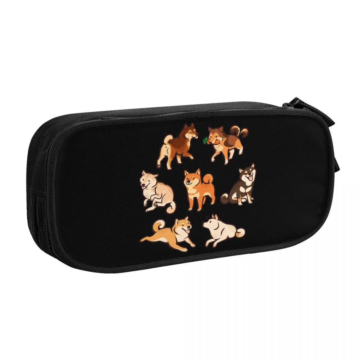 Custom Funny Shiba Inu Dog Cute Pencil Case Boy Girl Large Capacity Animal Pet Pencil Box School Accessories