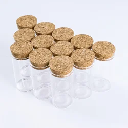 6pcs/Lot 70*37mm 50ml Small Glass Bottles Stopper Corks Crafts Jars Mini Transparent Empty DIY Glass Vial Bottles Tiny Jars