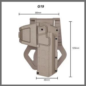 مسدس تكتيكي حافظة غلوك 17 18 19 مصباح يدوي ليزر بالأشعة تحت الحمراء محمول Airsoft Colt M1911 P320 قفل بندقية ضوء X300 أعلى 6 مبيعات مصباح يدوي ليزر Glock & Sight - No4