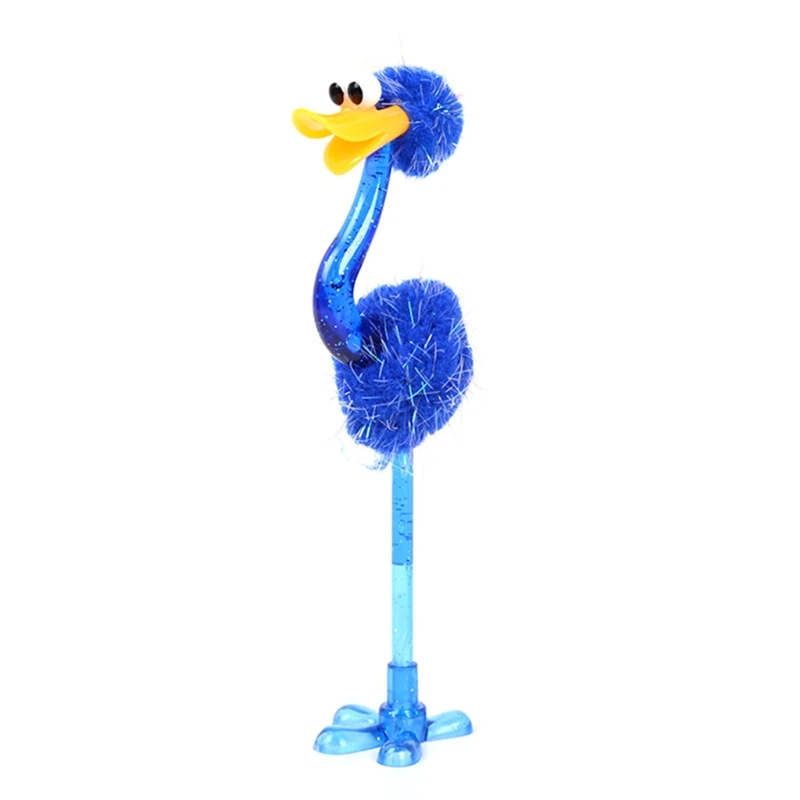 12 PCS Cartoon Ostrich Ballpoint Pen for Creative 3D Ostrich Gift for Stud
