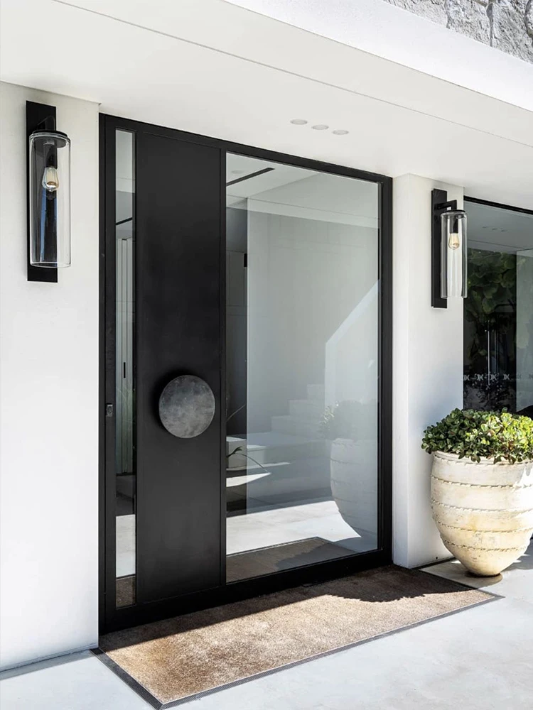 

Main Pivot Doors Interior Security Door Exterior Front Entrance Door Thermal Break Aluminum Double Glaszed Customized Home Decor