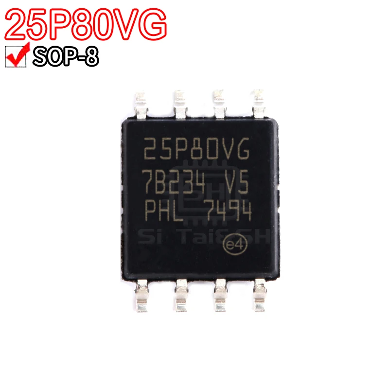 5 buah M25P80-VMW6TG 25P80VG SOP8-5.2MM SOP-8