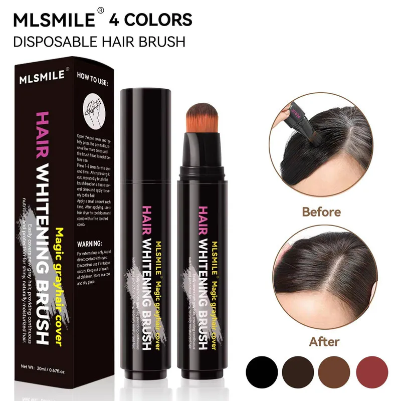 

Ручка Root Touch Up, черный, коричневый цвет, одноразовая кремовая кисть для краски для волос, легко носить с собой, волшебная палочка