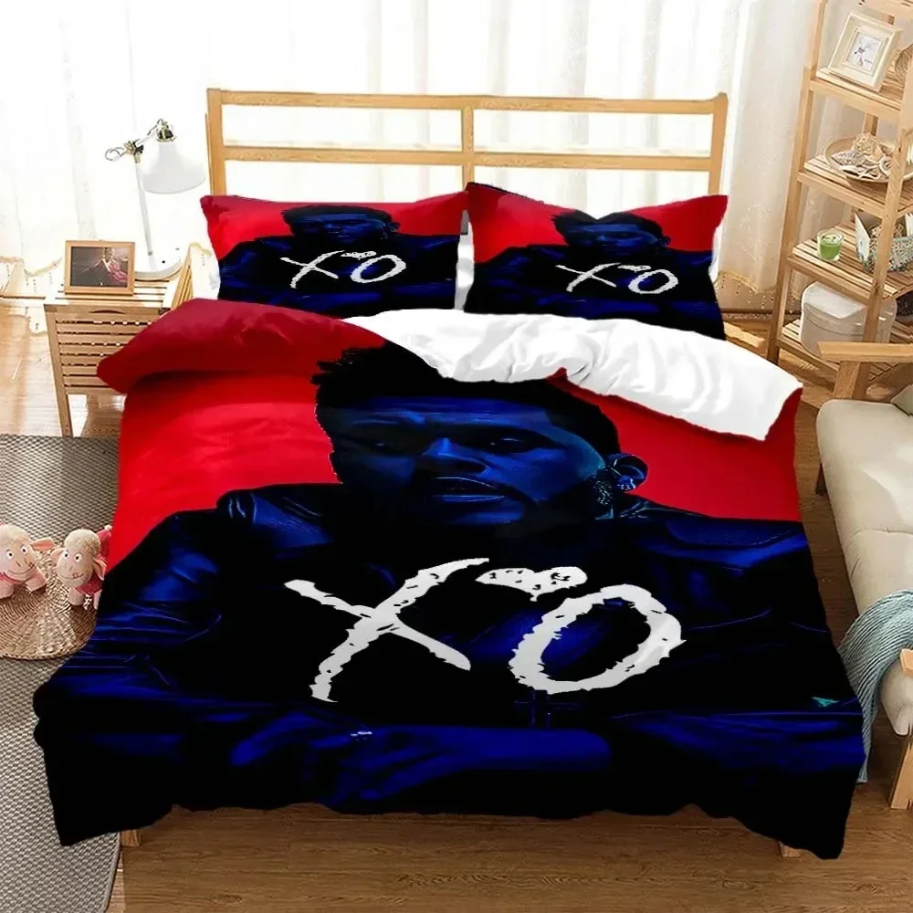 

Die Weeknd pop singer 3D fashion printed bedding Queen bedding set Customized King size bedding set Soft and comfortable