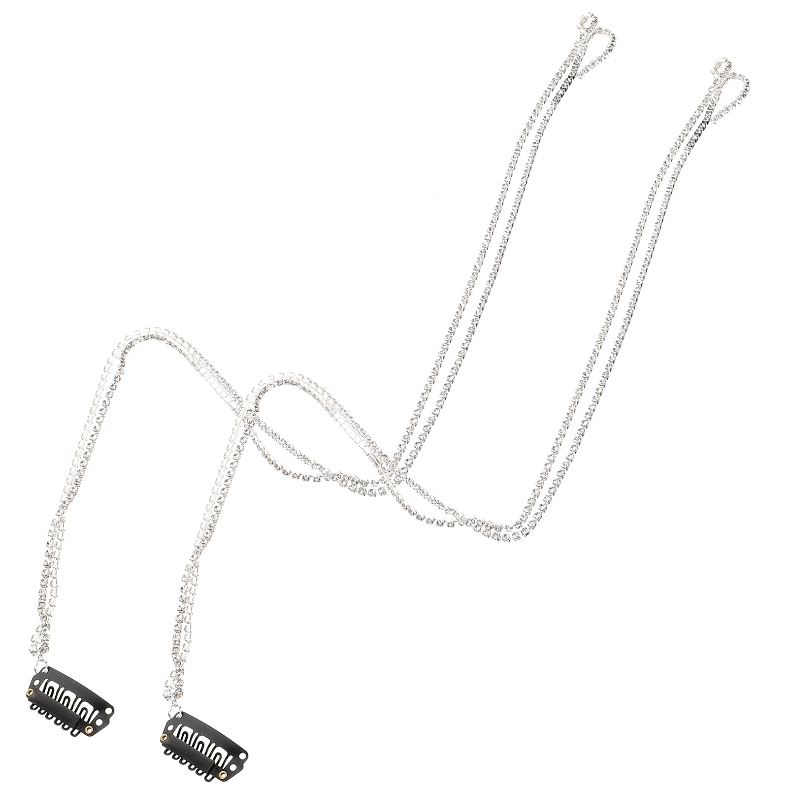 

2 Pcs Tassel Chuck Rope Miss Accessories for Girls Hair Alloy Clips Women Braid