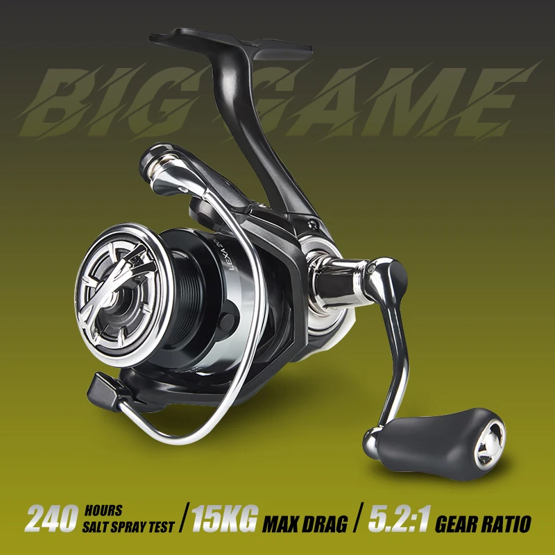 Цельнометаллическая спиннинговая катушка серии DEUKIO LEXA для предотвращения морской воды с бесшумной осцилляцией, 15 кг, приманка с максимальным сопротивлением, рыболовные снасти