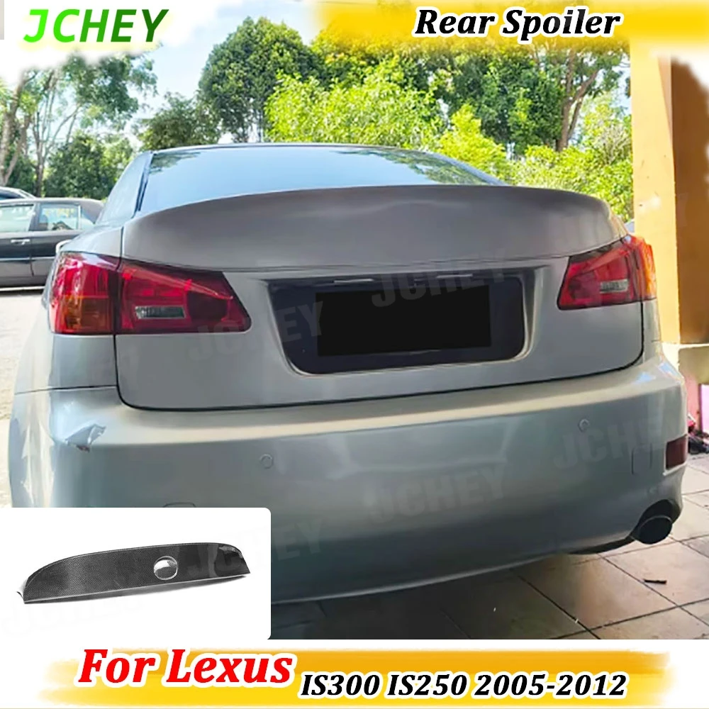 

JCHEY Carbon Fiber Rear Trunk Spoiler for Lexus IS300 IS250 2005-2012 Rear Spoiler Rear Boot Spoiler Body Kits Accessories FRP