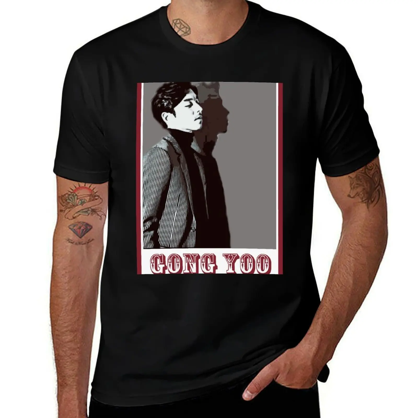 Gong Yoo, Gong Ji Cheol, Goblin, Train To Busan T-Shirt Soft Casual Short Sleeve Cotton Tee T-Shirt