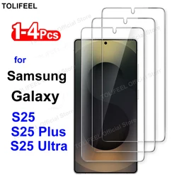 Tempered Glass For Samsung Galaxy S25 Ultra S25+ Screen Protector Film Protective Transparent Phone Glass For Samsung S25 Plus