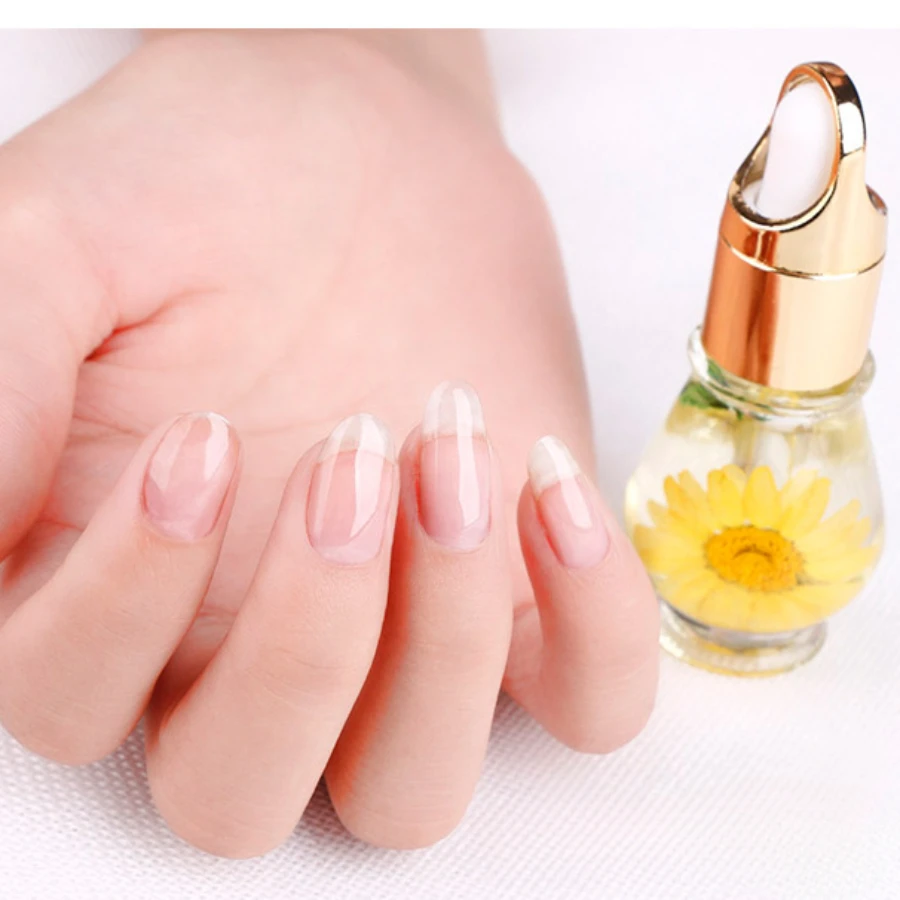 Aceite para cutículas de uñas, flores secas, productos de nutrición para la piel muerta, tratamiento de uñas, herramientas para el cuidado de la manicura, 10ML, 1 unidad