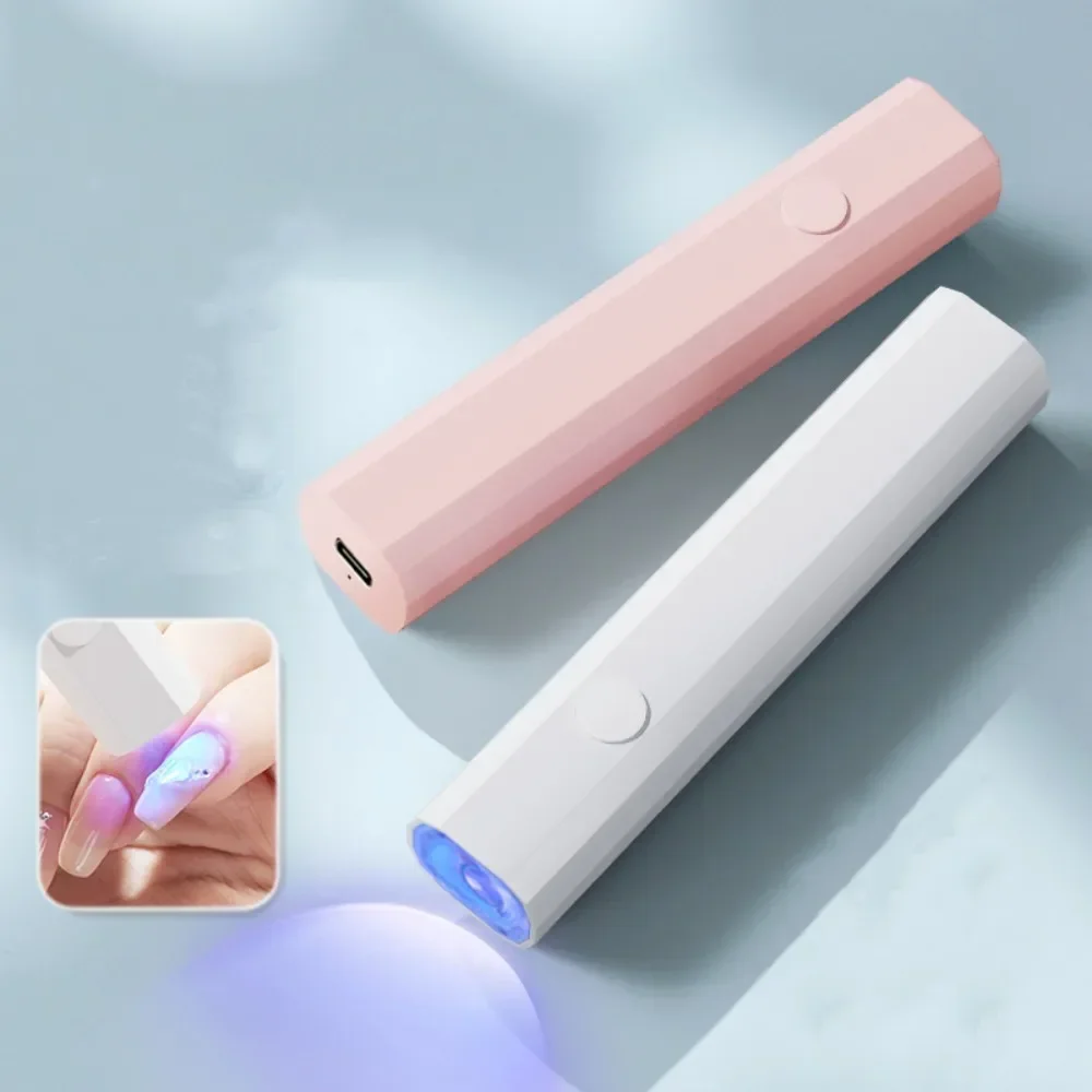 Portable Nail Lamp Mini UV/LED Nails Light Rechargeable Plug-in Design Compact