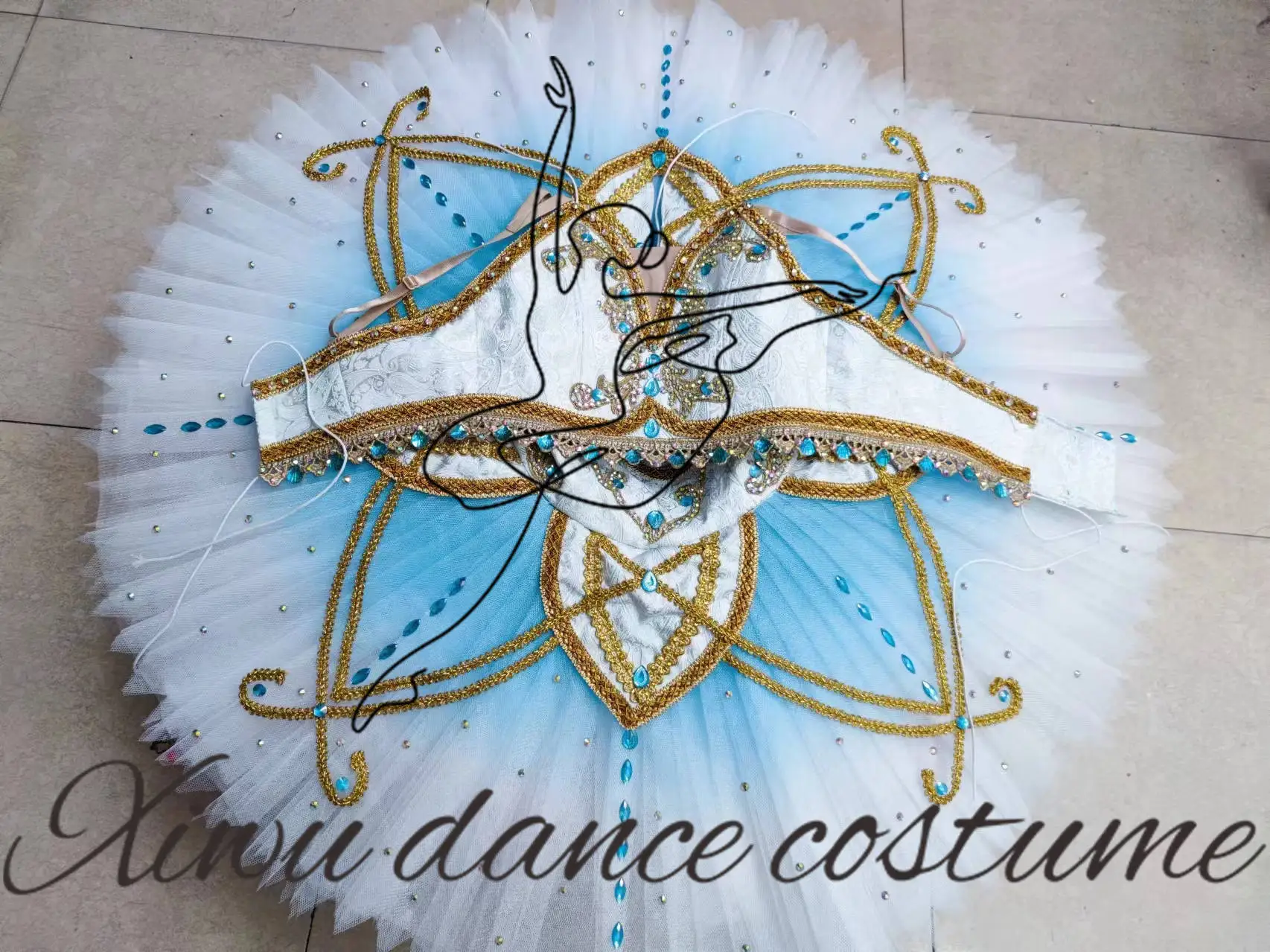 Professional high-quality custom-size ballet performance ballet costume high-end competition ballet dress