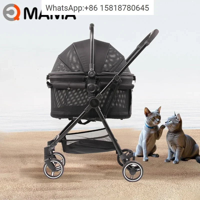 pet cart separation lightweight folding small and medium-sized dog cat cart bag cat out basket, accessories