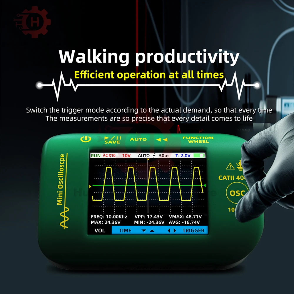 OT2 multimetro oscilloscopio portatile 10MHz generatore di segnale uscita forma d\'onda batteria portatile Display LCD multimetro