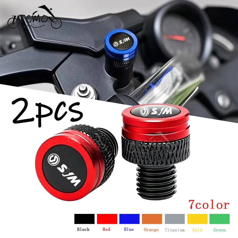 For SYM Maxsym 400I 600I TL500 TL508 Jetx Jet X 125 150 Fiddle 2 3 4 Motorcycle M10*1.25 CNC Rearview Side Mirror Hole Cap Plug