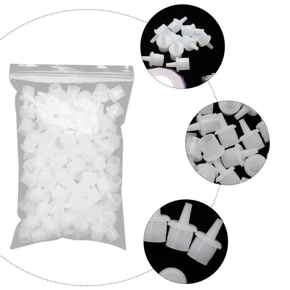 

100pcs Eyelash Glue Bottle Tips Precision Applicator Replacement Nozzles For Controlled Dispensing Fine Durable