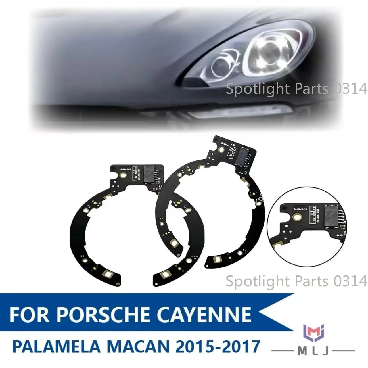 

For Porsche Cayenne Palamela Macan 2015-2017 Headlight White Chip DRL Ballast Circuit Board Light Source Chip Car Accessories