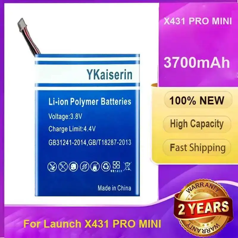 

For Launch X431 Pro Mini 3700Mah Long Lasting Diagnostic Instrument Battery