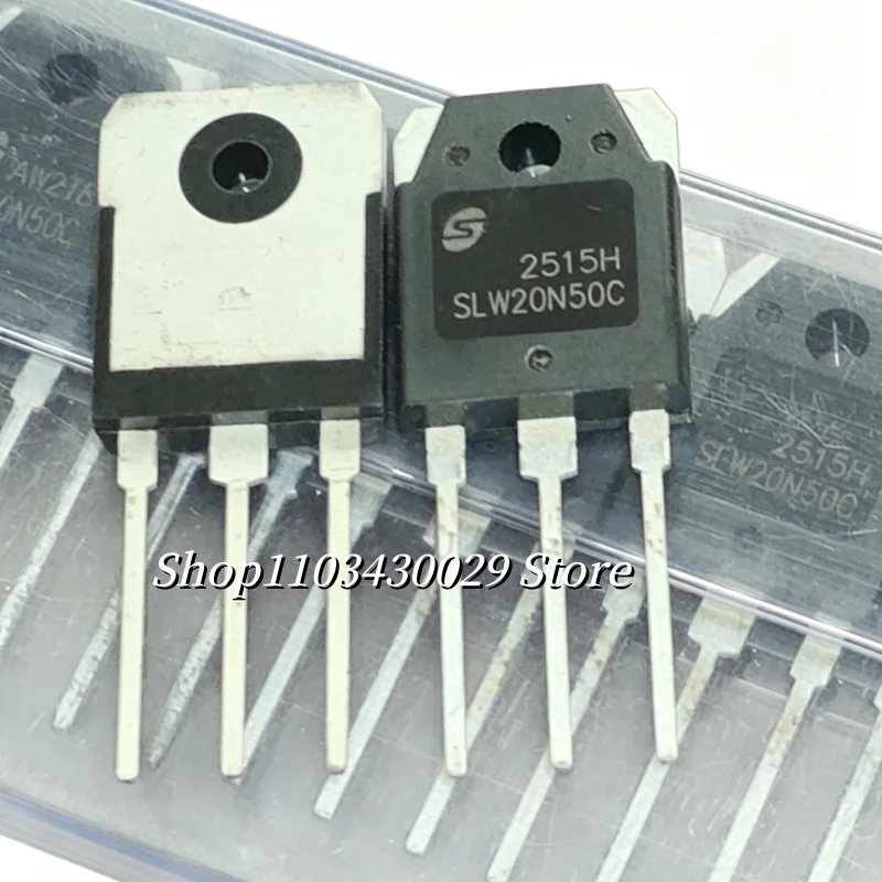 10Pcs SLW20N50C 20A 500V N-Channel Power MOSFET TO-3P Transistor for Inverter and Power Supply Repair