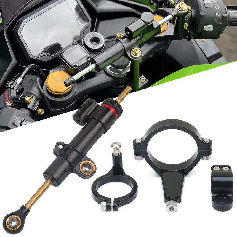 

Motorcycle Accessories CNC Aluminum Alloy Adjustable Steering Damper Stabilizer Mounting For ZX-4R ZX-4RR ZX4R ZX25R