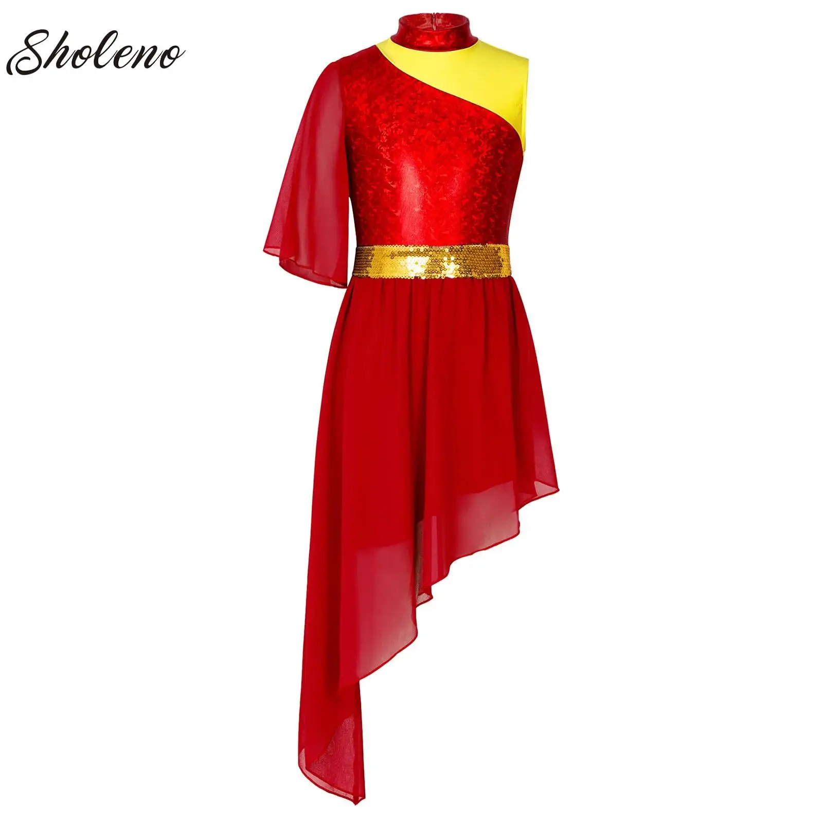 vestido-de-danca-moderna-e-lirica-para-meninas-sem-mangas-assimetrico-com-cores-contrastantes-para-coro-de-igreja-e-louvor