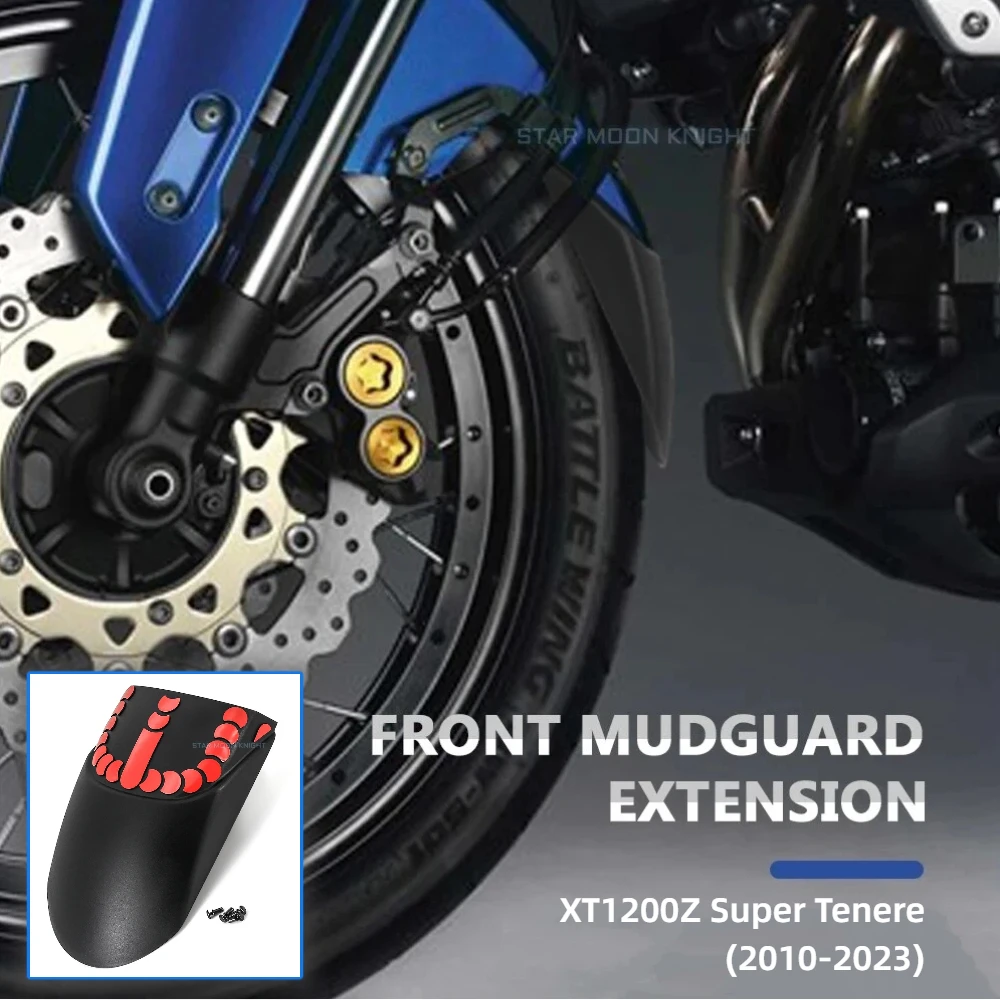 XT1200Z Vorderradkotflügelverlängerung für Yamaha XTZ1200 XTZ 1200 XT 1200 Z Super Tenere 2010-2023 Motorrad-Schutzblechverlängerung Hugger