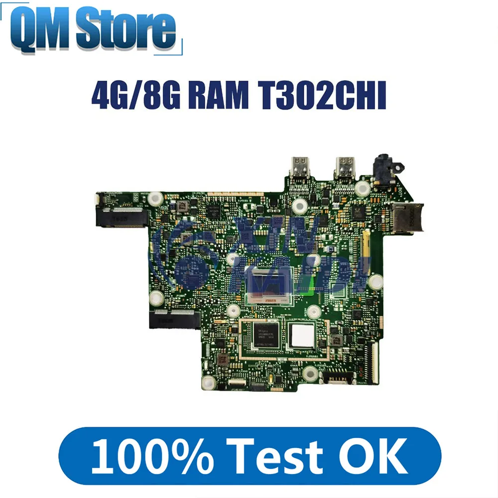 

Notebook Mainboard For ASUS Transformer Book T302CHI T302CH T302C T302CHI Laptop Motherboard M3-6Y30 M7-6Y75 CPU 4GB 8GB RAM