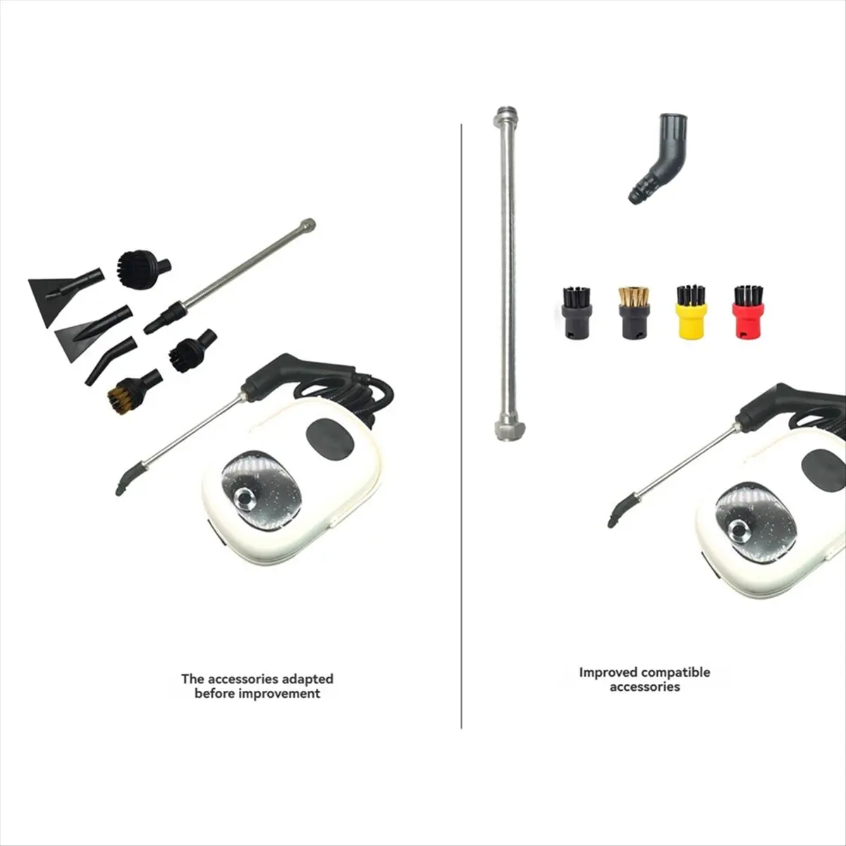 #08G Steam Cleaner M12 Adapter Conversion for Karcher SC1 SC2 SC3 SC4 SC5,Steam Vacuum Cleaner Brush,(Plastic)