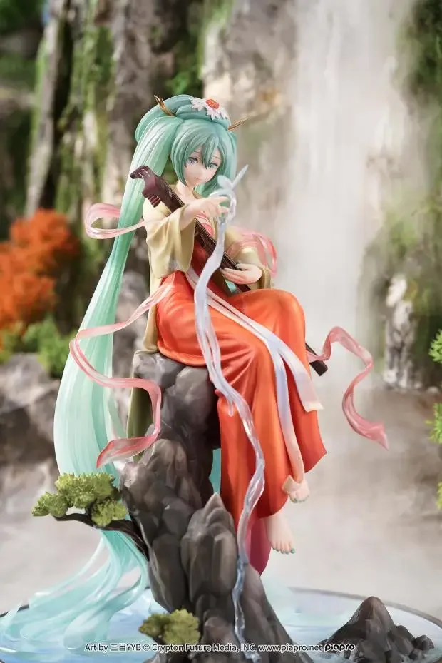 

Hatsune Miku High mountains and flowing water Anime Miku Beautiful Girl Garage Kit Desktop Ornament Xmas Gifts