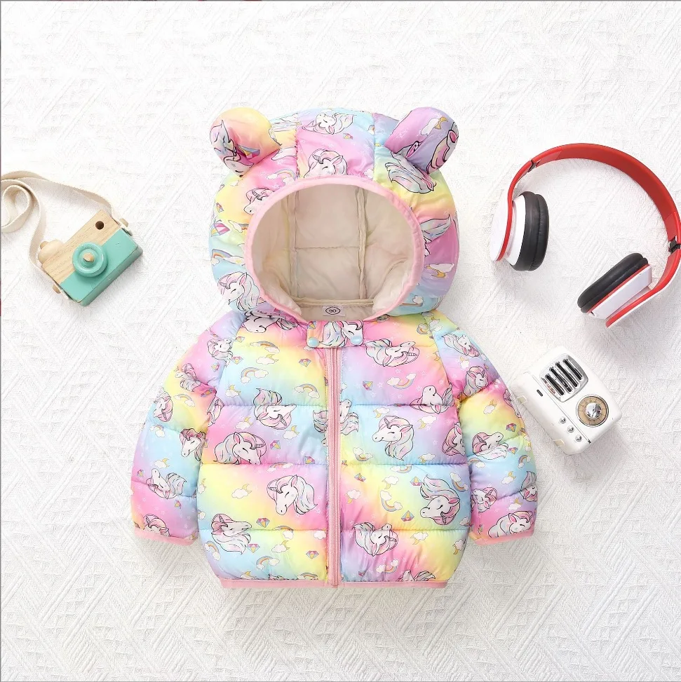 Toddler Boys Cotton Padded Jacket Kids Girls Coat Fall Winter Children's Clothes