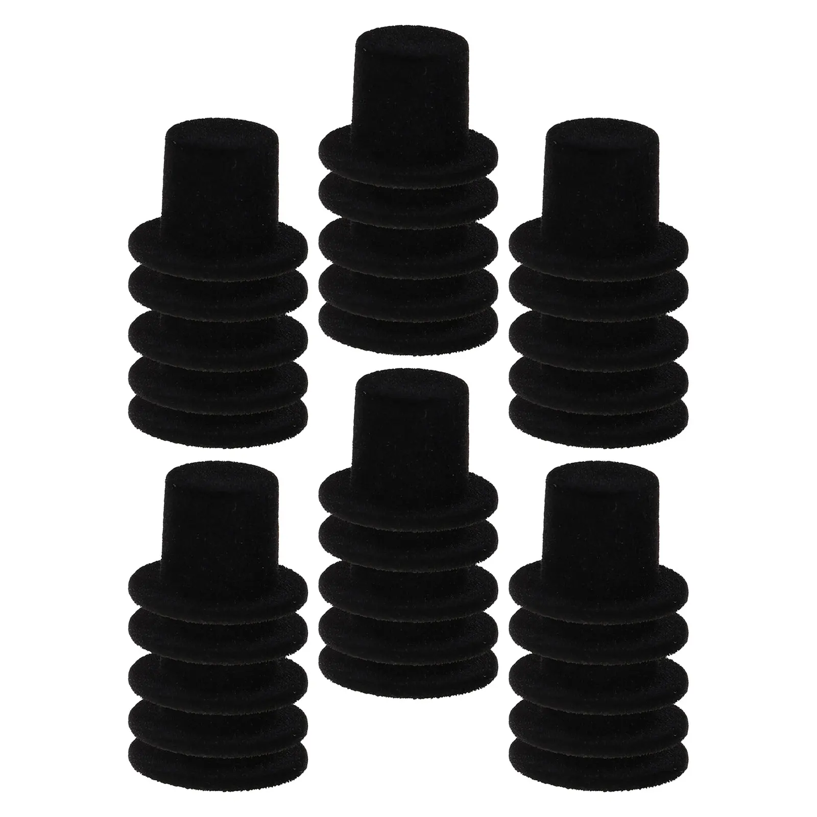 40Pcs Mini Formal Hats Black Small Top Hat for DIY Pet Hat Trick Decor Birthday Carnival Party Decoration Supplies