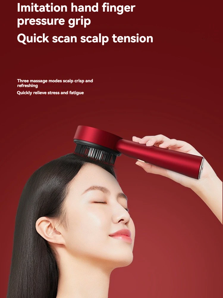 

Electric Massage Comb (with Vibration Function) Red Light Therapy Scalp Brush for Hair Growth Promotion Liquid Oil Applicator