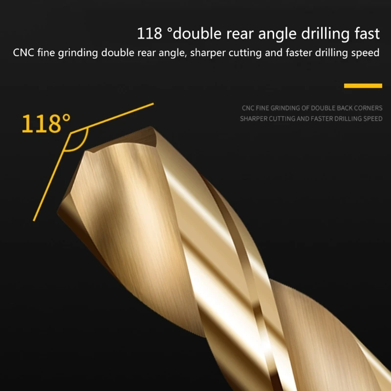 Mũi khoan xoắn thép tốc độ cao HSS 6542 Mũi thẳng inch 12/16/16.5/22mm Dropship